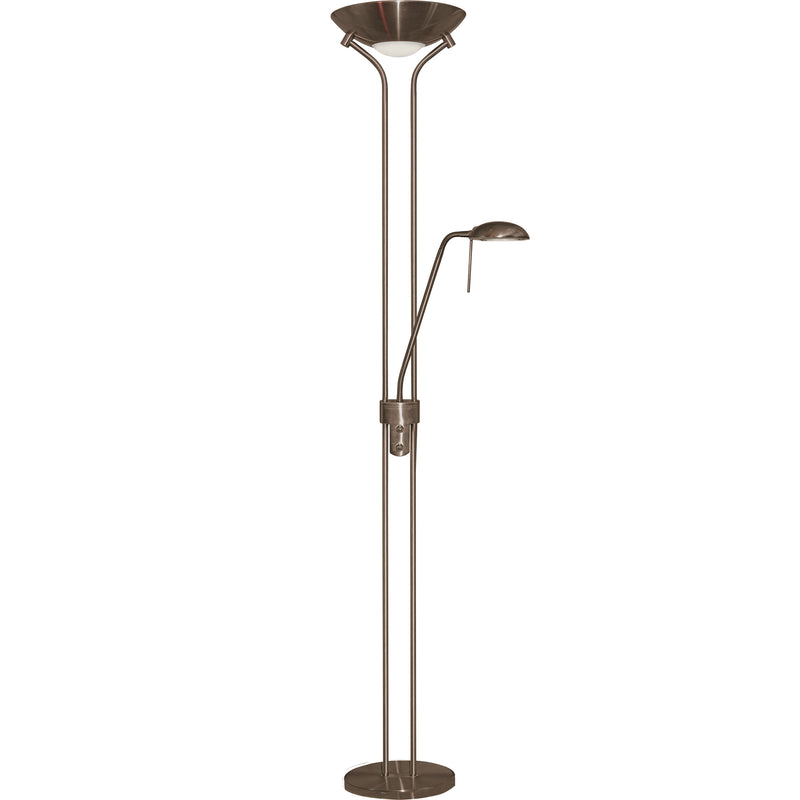 Searchlight  4329AB Mother & Child Floor Lamp - Antique Brass Metal & Glass