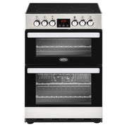 Belling 444410819 Cook centre 60E 60cm Double Oven Electric Cooker With Ceramic Hob - Stainless Steel - Bonus Superstore