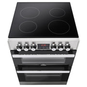 Belling 444410819 Cook centre 60E 60cm Double Oven Electric Cooker With Ceramic Hob - Stainless Steel - Bonus Superstore