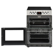 Belling 444410819 Cook centre 60E 60cm Double Oven Electric Cooker With Ceramic Hob - Stainless Steel - Bonus Superstore