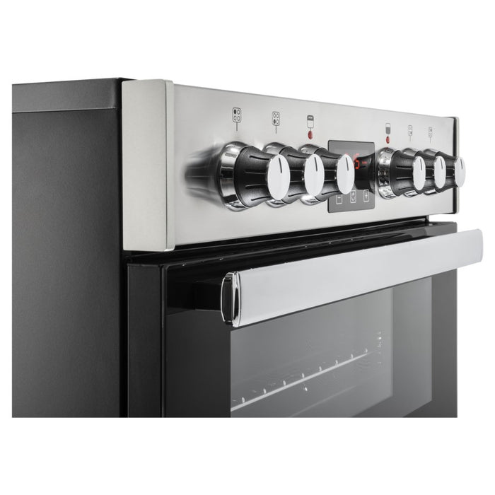 Belling 444410819 Cook centre 60E 60cm Double Oven Electric Cooker With Ceramic Hob - Stainless Steel