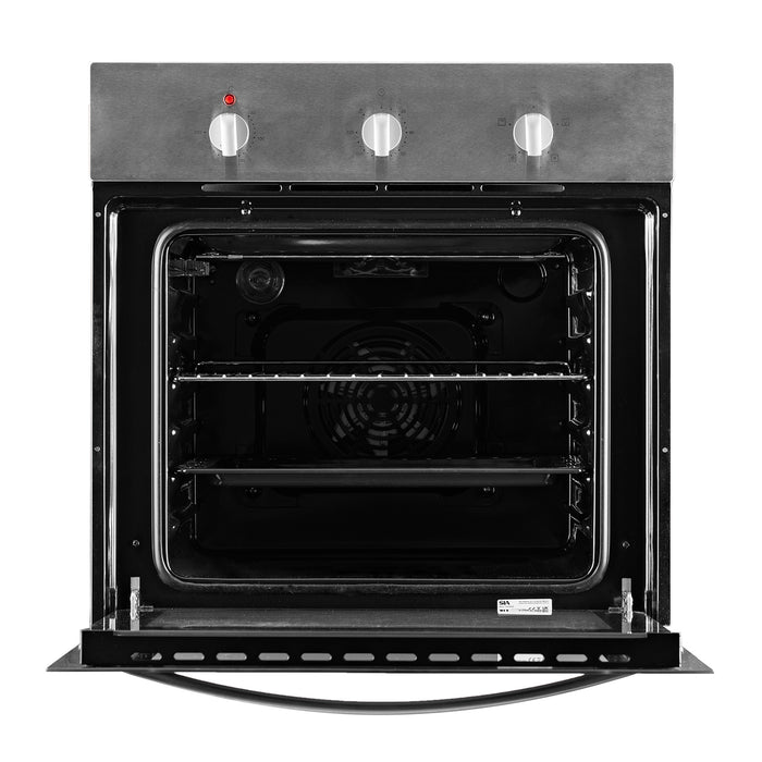 SIA FSO59SS Single Electric Fan Oven, Stainless Steel, Timer