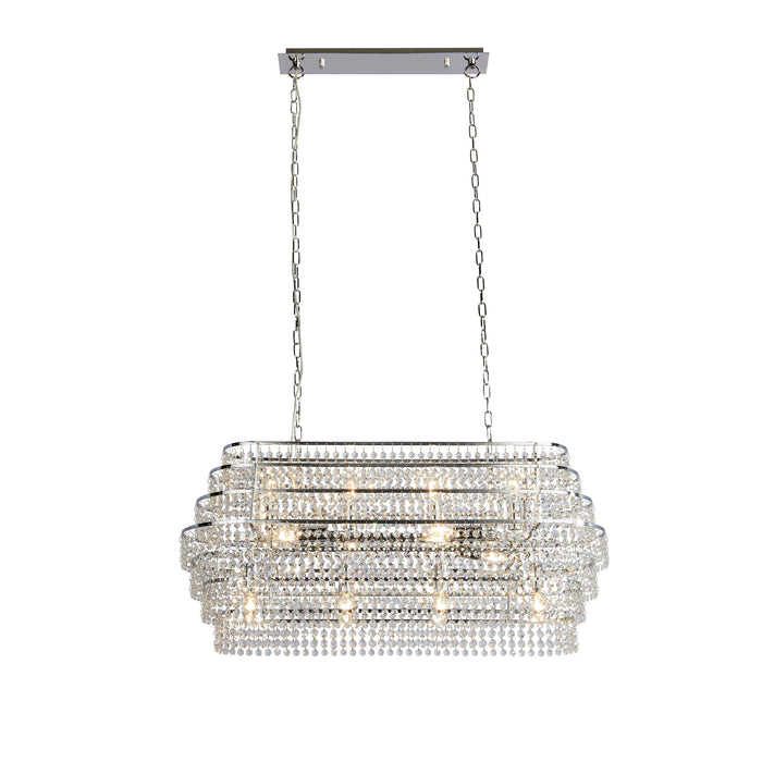 Searchlight  4512-12CC Rene 12Lt Ceiling Pendant - Chrome & Crystal