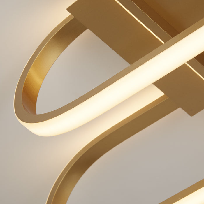 Searchlight  61774GO Clip Flush - Gold Metal