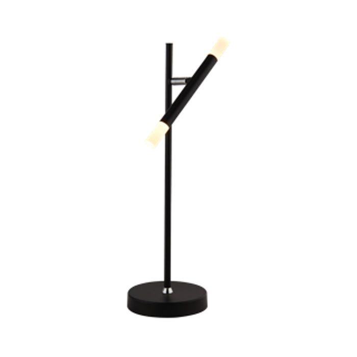 Searchlight  4867BK Wands LED Table Lamp - Black Metal & Acrylic