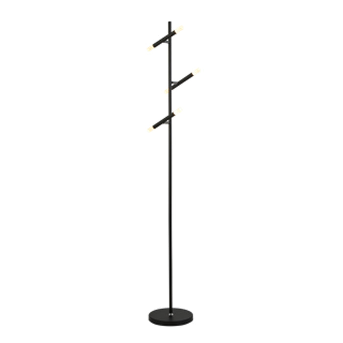 Searchlight  4869BK Wands 3Lt LED Floor Lamp - Black Metal & Acrylic