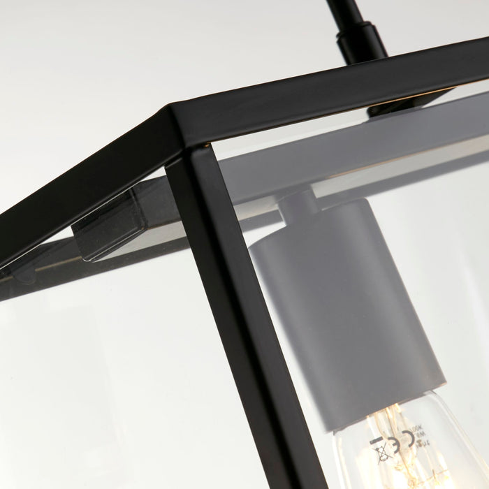 Searchlight  4613-3BK Voyager 3Lt Bar Pendant - Black Metal & Glass