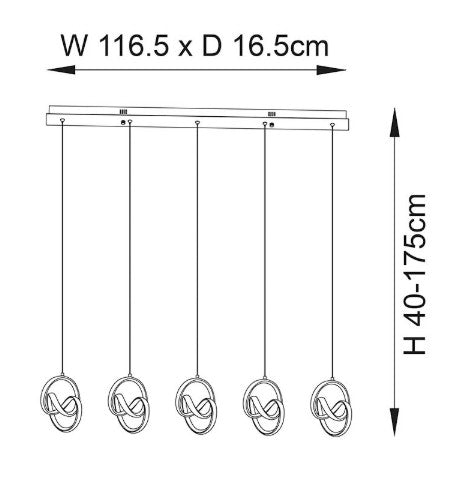 Cosma 5lt Pendant - 97624