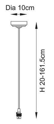 Eltham 1lt Pendant - 111511 - Bonus Superstore