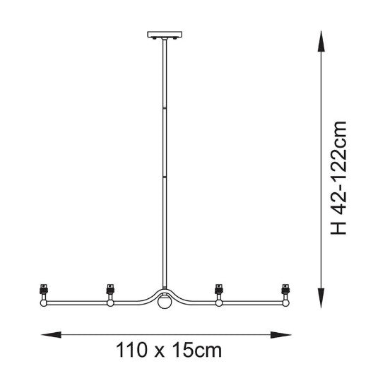 Santiago 4lt Pendant - 108211