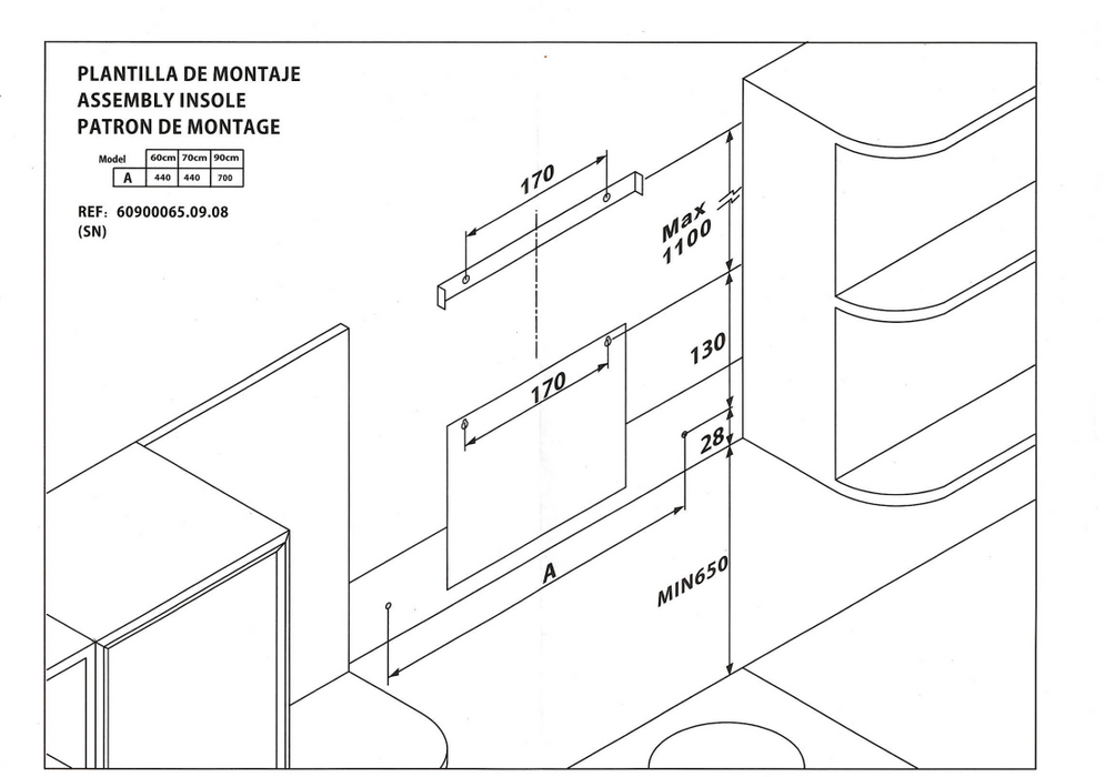 Domapp 60cm Box Hood Stainless Steel DOMCOOKHOODSMC - Bonus Superstore