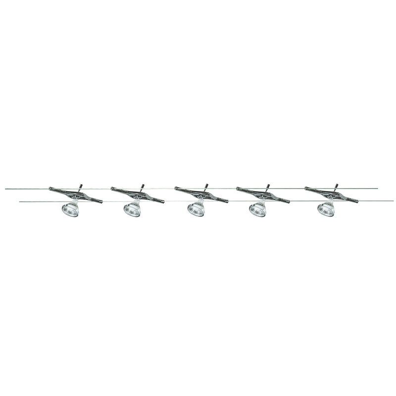 Searchlight  5098-05-LED Cable & Spot 5Lt LED Kit - Chrome Metal
