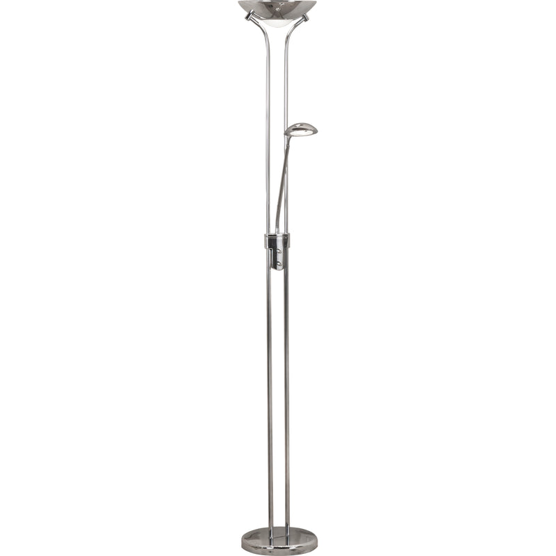 Searchlight  5430CC Mother & Child Floor Lamp - Chrome Metal & Glass