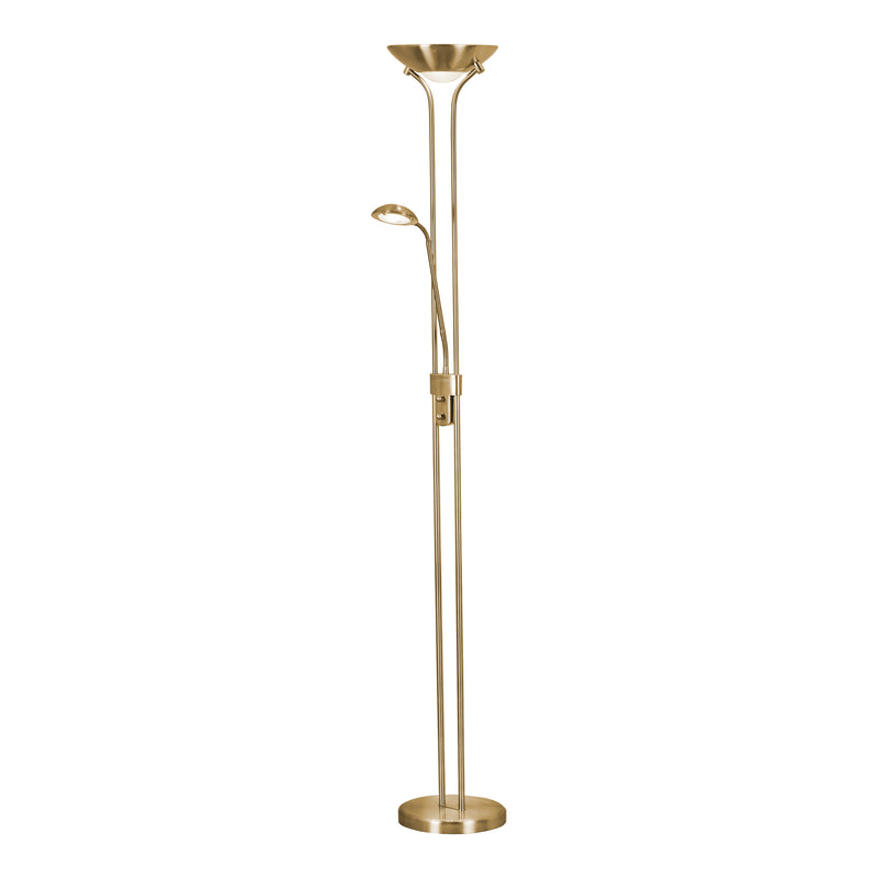 Searchlight  5430SB Mother & Child LED Dimmable Floor Lamp - Satin Brass