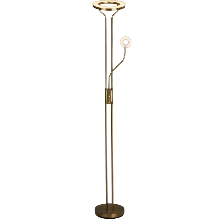 Searchlight  55601SB Mother & Child Floor Lamp - Satin Brass Metal