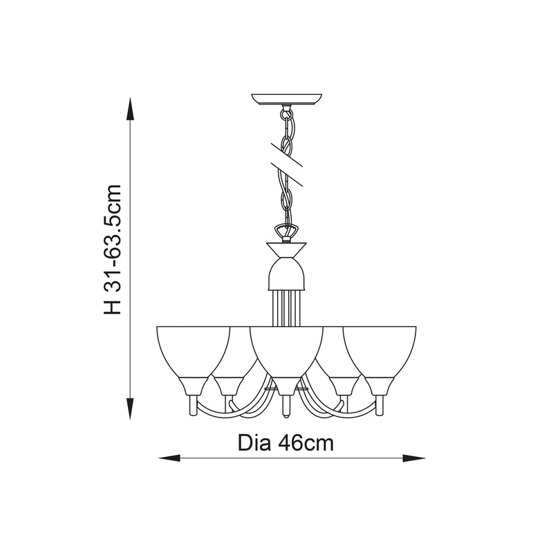 Alton 5lt Pendant - 1805-5SC - Bonus Superstore