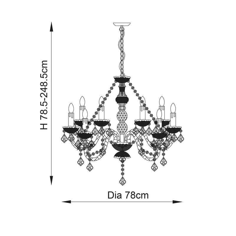 Clarence 8lt Pendant - 308-8CL - Bonus Superstore
