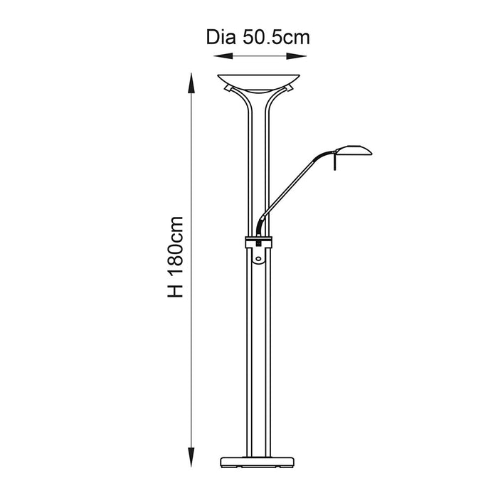 Endon Rome Mother & child task floor Light