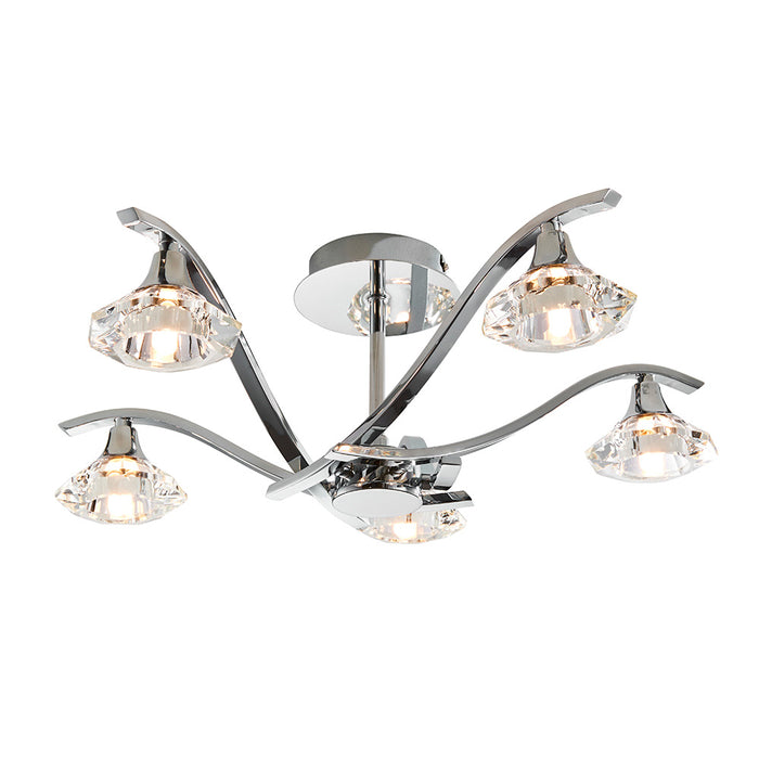 Endon Langella 5lt semi flush light