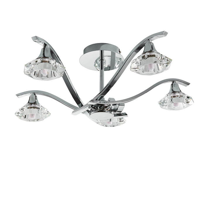 Endon Langella 5lt semi flush light