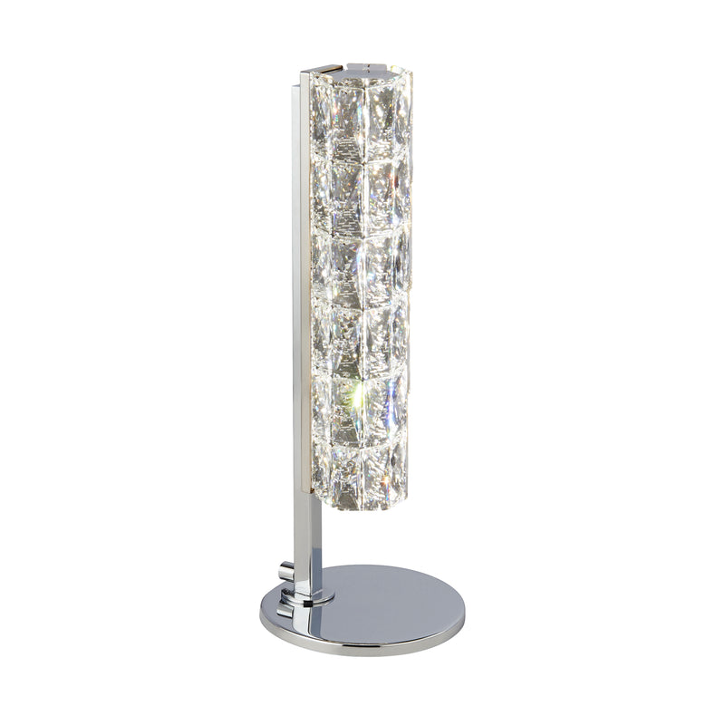 Searchlight  5862CC Remy LED Table Lamp -  Chrome & Clear Crystal Trim