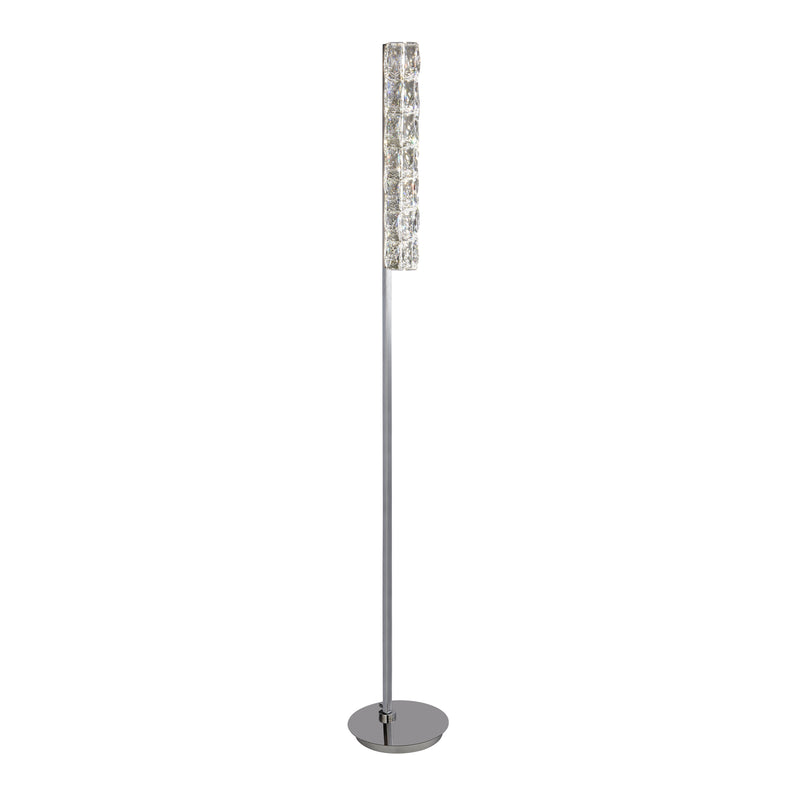 Searchlight  5863CC Remy LED Floor Lamp - Chrome & Clear Crystal Trim