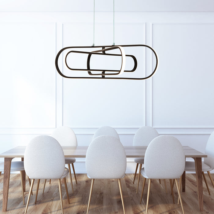 Searchlight  61775BK Clip Pendant - Black Metal