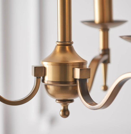 Stanford antique brass 3lt Pendant - CA1P3B