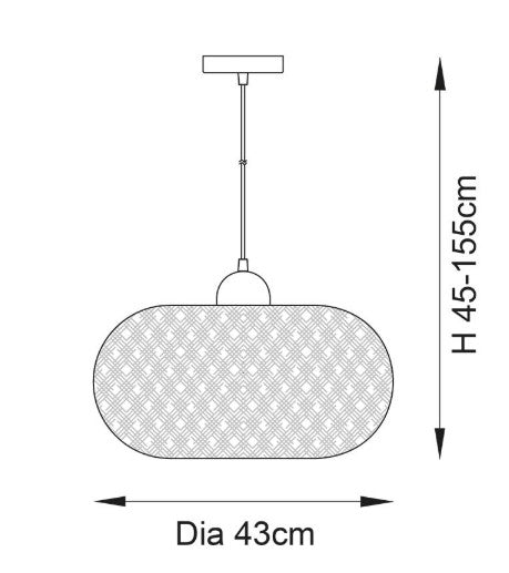 Bali 1lt Pendant - 101572