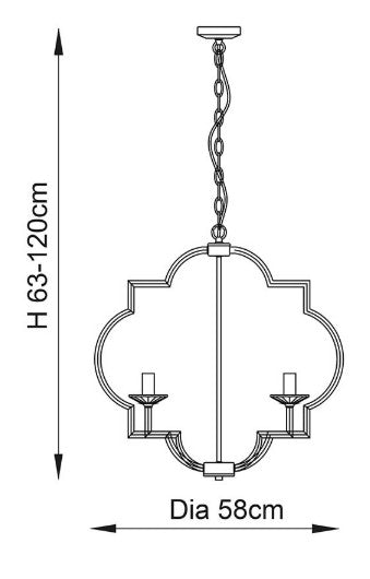 Garland 4lt Pendant - 81915