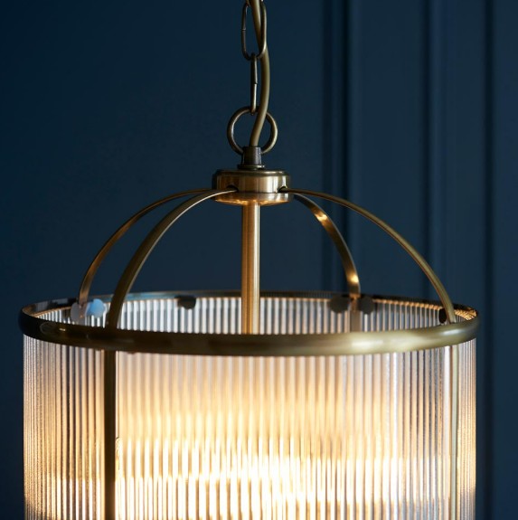 Lambeth Ribbed 4lt Pendant - 106711