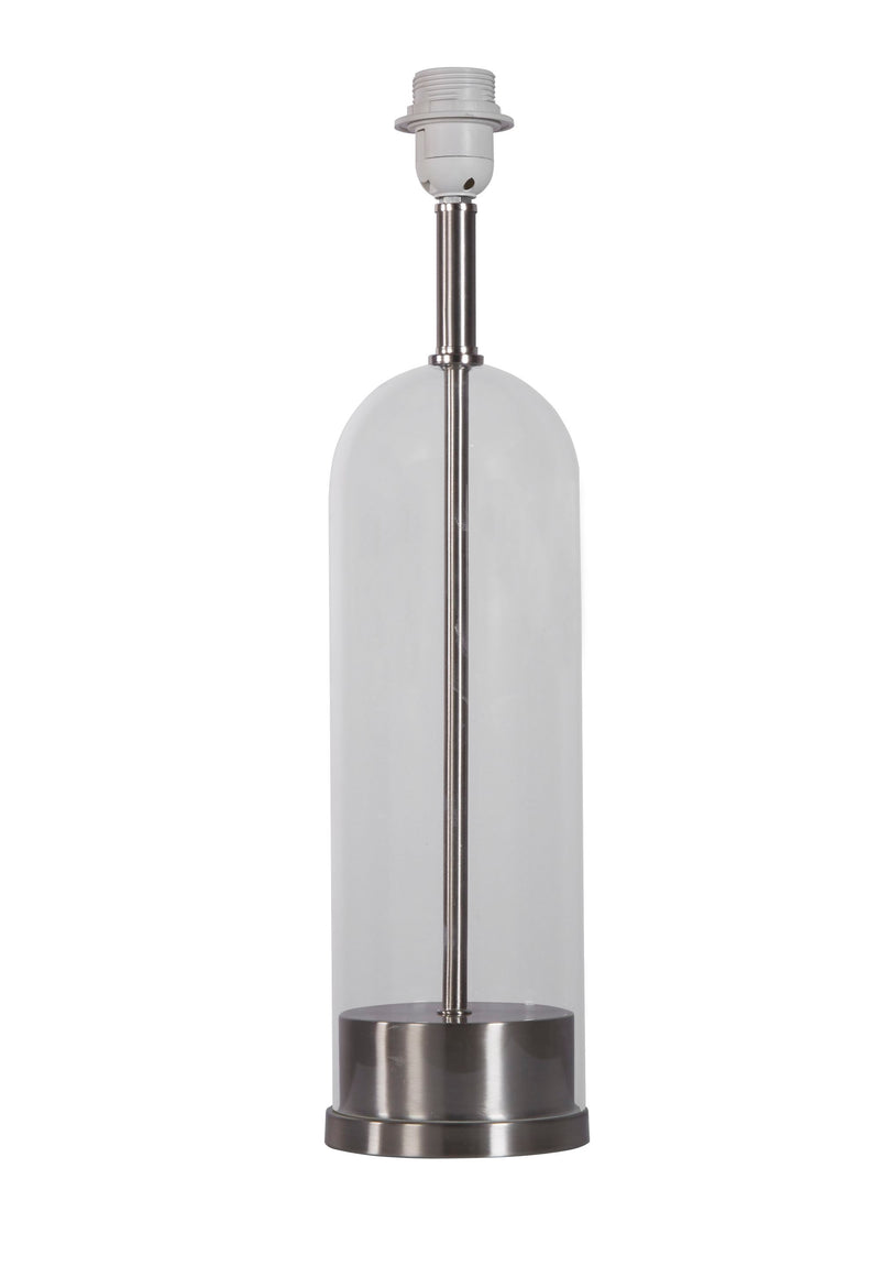 Searchlight  81711SN Base Only - Oxford Table Lamp - Satin Nickel Metal & Glass