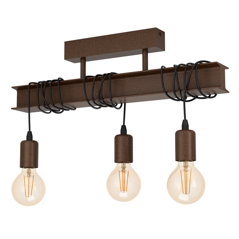 EGLO 43522 Townshend 4 Antique Brown Ceiling Light