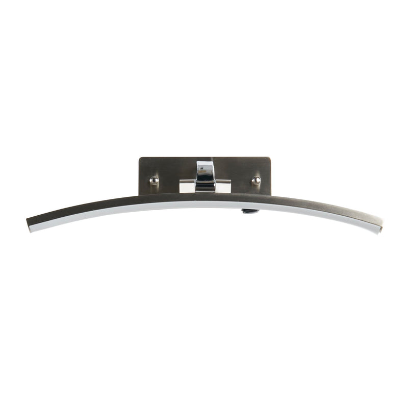Searchlight  79821-40SS Santorini Picture Light - Satin Silver & Polished Chrome