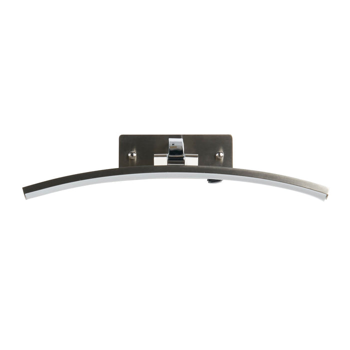 Searchlight  79821-40SS Santorini Picture Light - Satin Silver & Polished Chrome