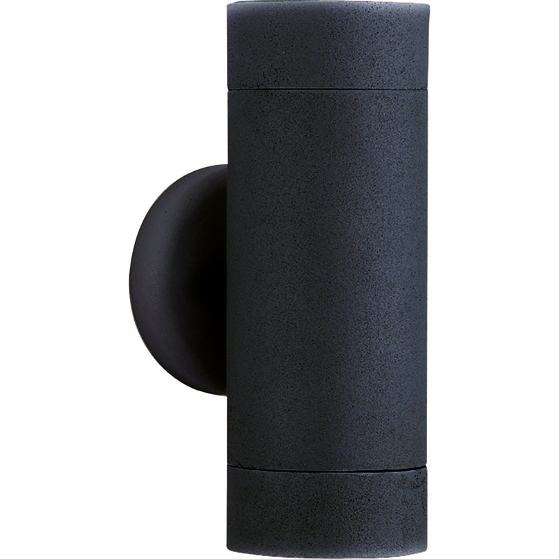 Searchlight  6009-2BK-LED Metro Outdoor Wall Light - Silk Black Metal & Glass