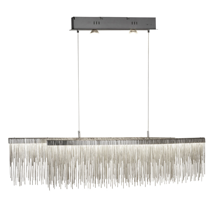 Searchlight  6061SS Memphis LED Bar  -   Satin Silver, Link Waterfall Dressing