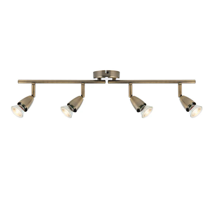 Saxby 60992 Amalfi Antique Brass Bar Spotlight