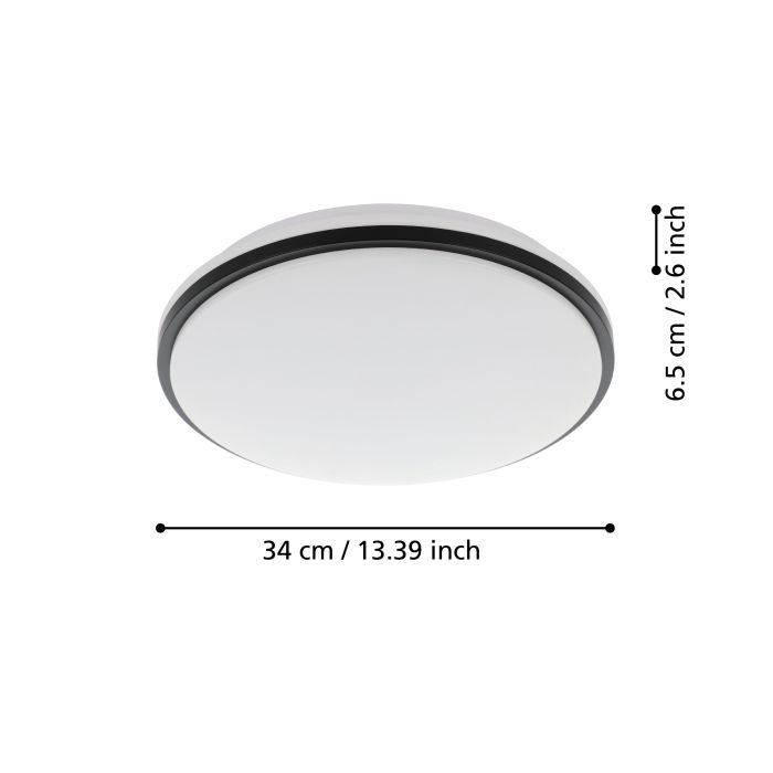 Eglo 900366 Pinetto Wall / Ceiling Light - Bonus Superstore