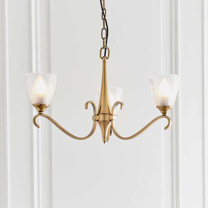 Columbia brass 3lt Pendant