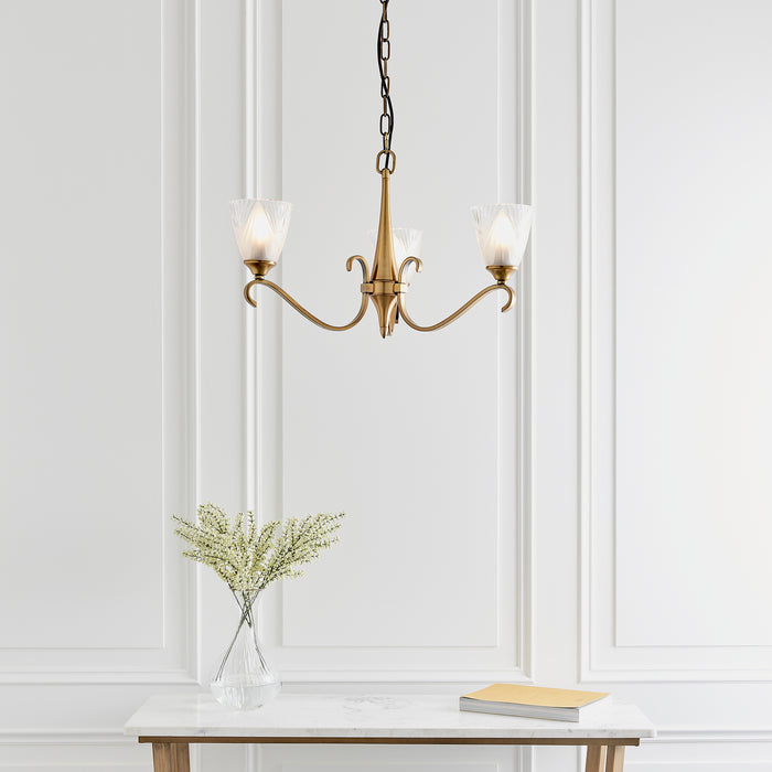 Columbia brass 3lt Pendant