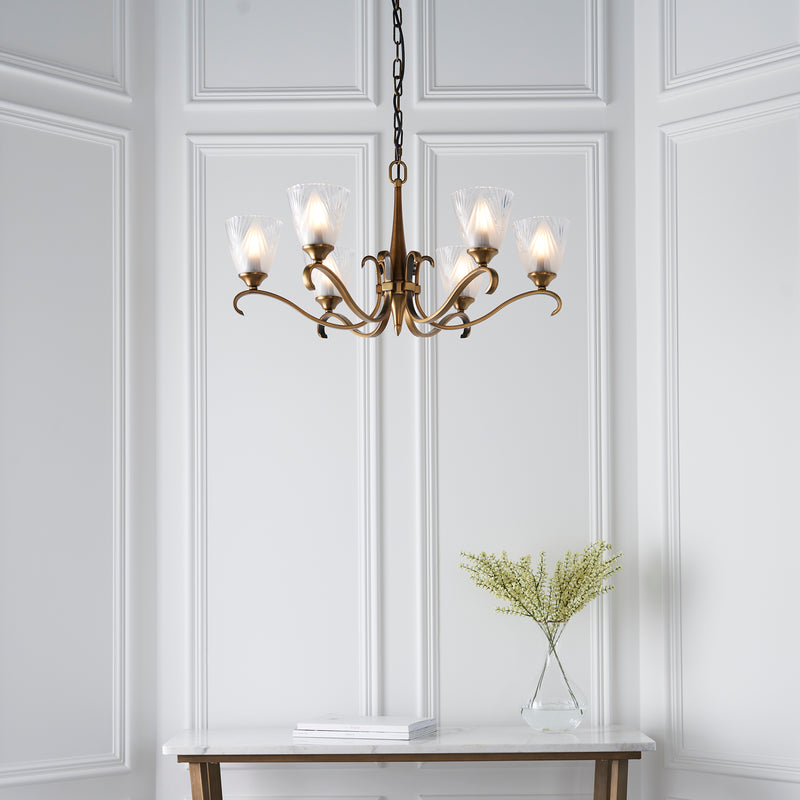 Columbia brass 6lt Pendant - 63437 - Bonus Superstore