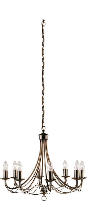 Searchlight  6348-8AB Maypole 8Lt Pendant - Antique Brass Metal