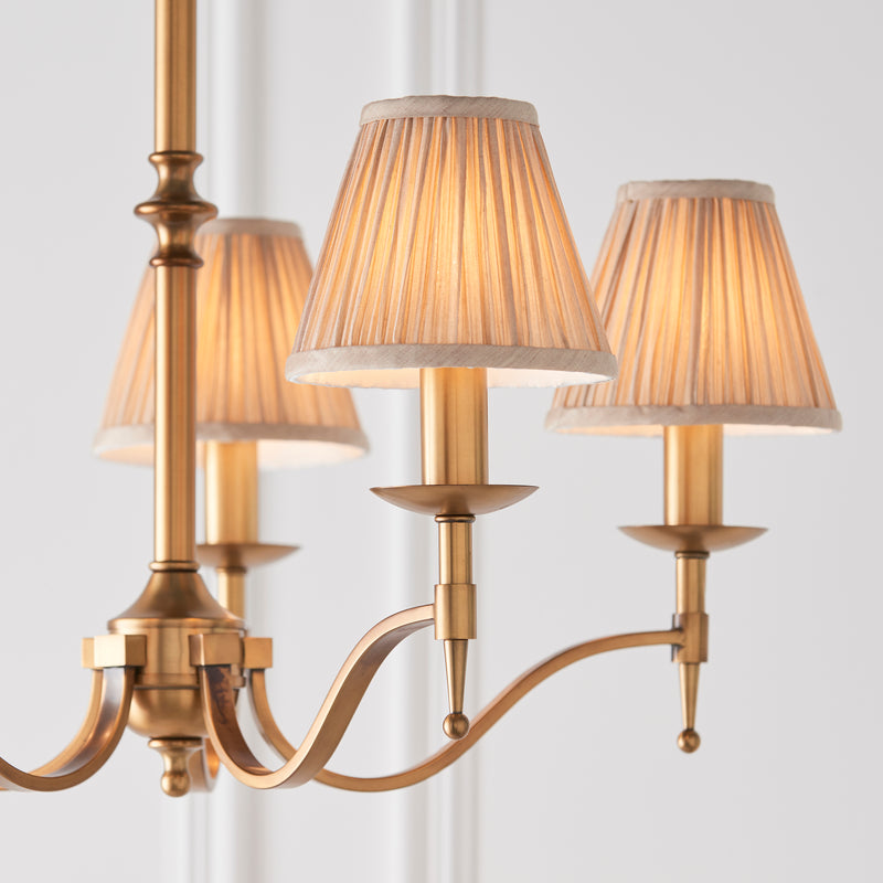 Stanford antique brass 5lt Pendant - 63627
