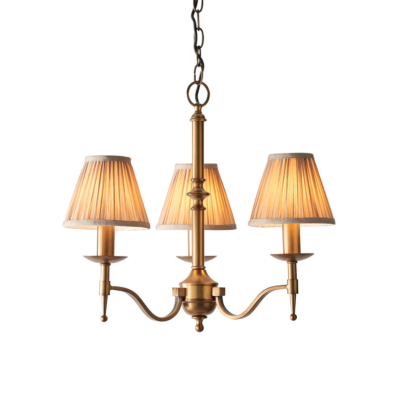 Stanford antique brass 3lt Pendant - 63628