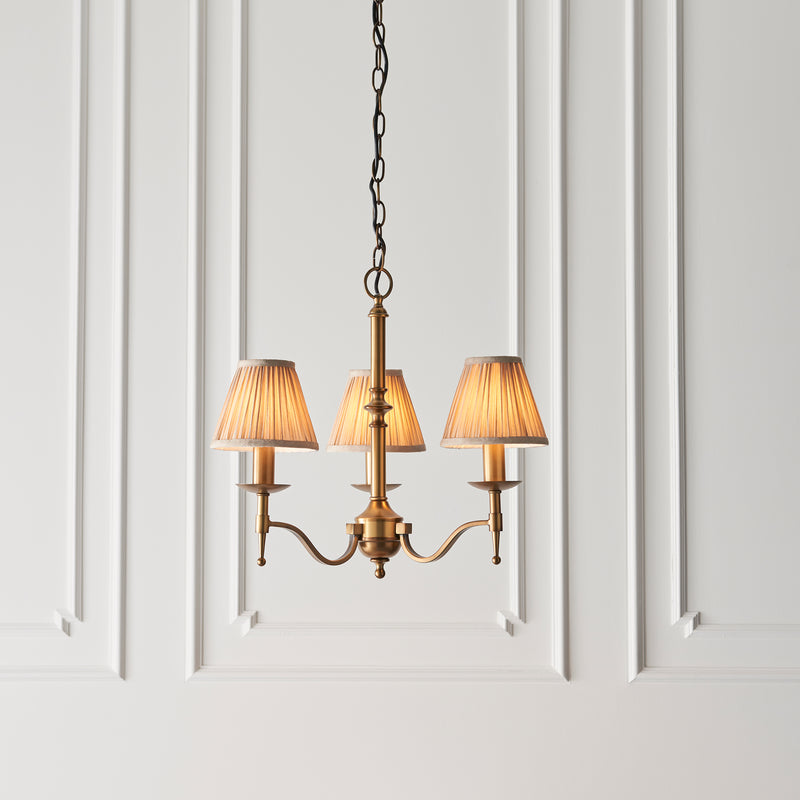 Stanford antique brass 3lt Pendant - 63628