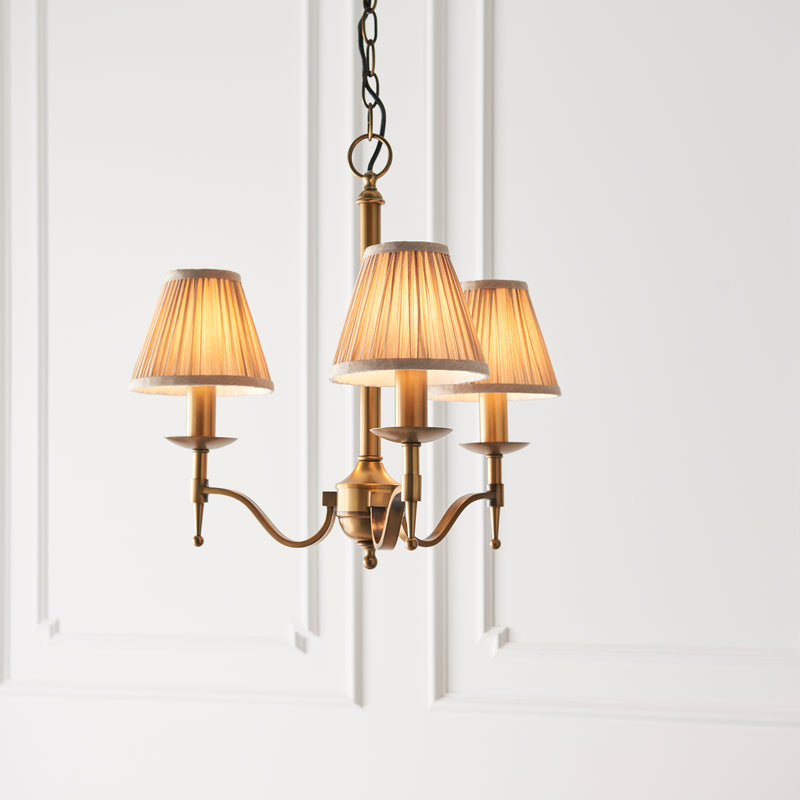 Stanford antique brass 3lt Pendant - 63628