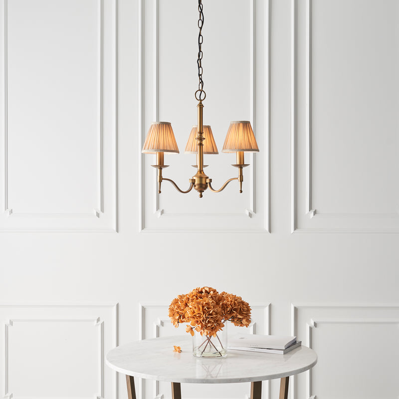 Stanford antique brass 3lt Pendant - 63628