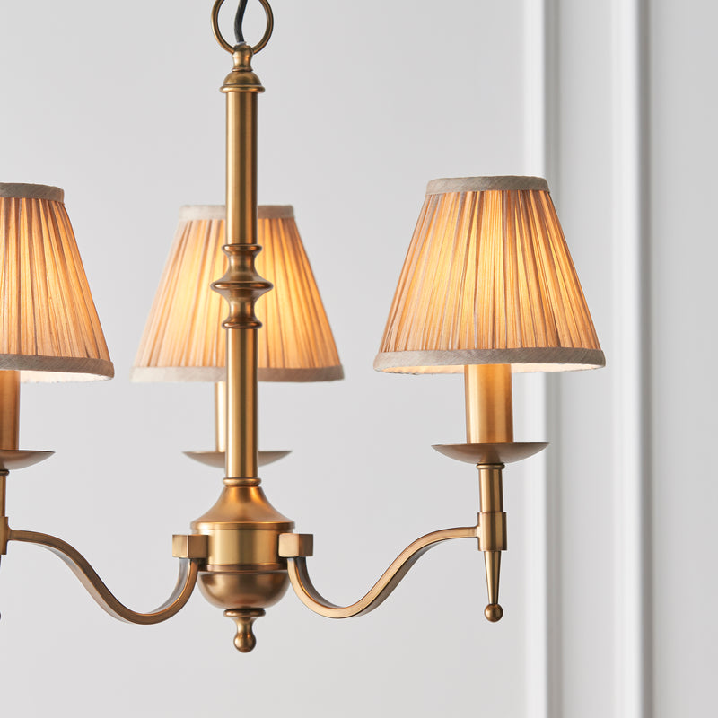 Stanford antique brass 3lt Pendant - 63628