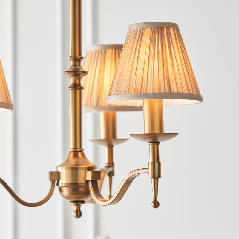 Stanford antique brass 3lt Pendant - 63628